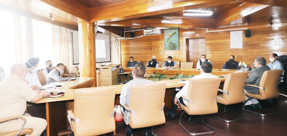 The High Powered Committee held a meeting at CM Secretariat, Kohima on May 28. (DIPR Photo)